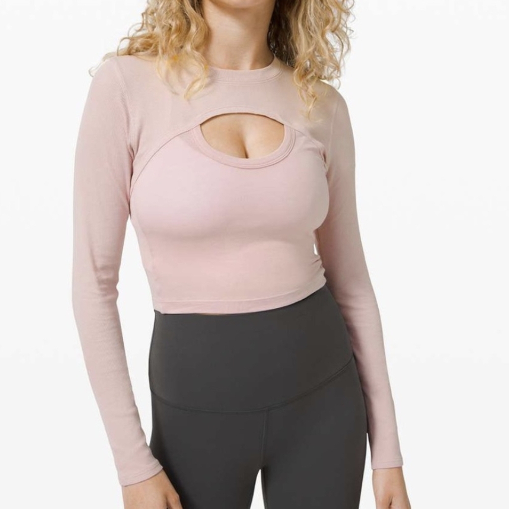 NWOT Lululemon Better Best Long Sleeve Top 6 Porcelain Pink - Picture 4 of 12